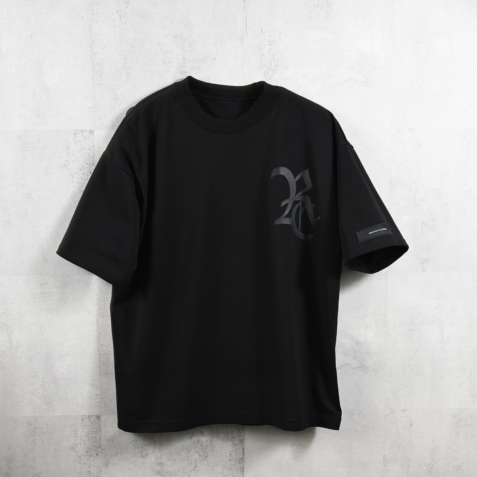 RC OVER TEE / RCロゴ オーバーTシャツ ブラック/ブラック
