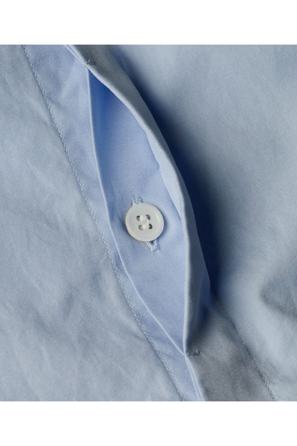 100/2 COTTON BROAD / コットンブロード スキッパーシャツ (サックス)