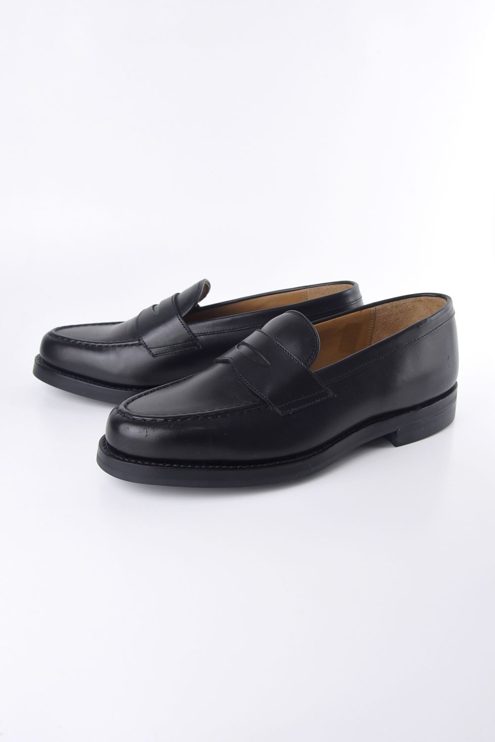 【訳ありアウトレット品】 SHOREDITCH / ペニーローファー フレンチカーフ ブラック