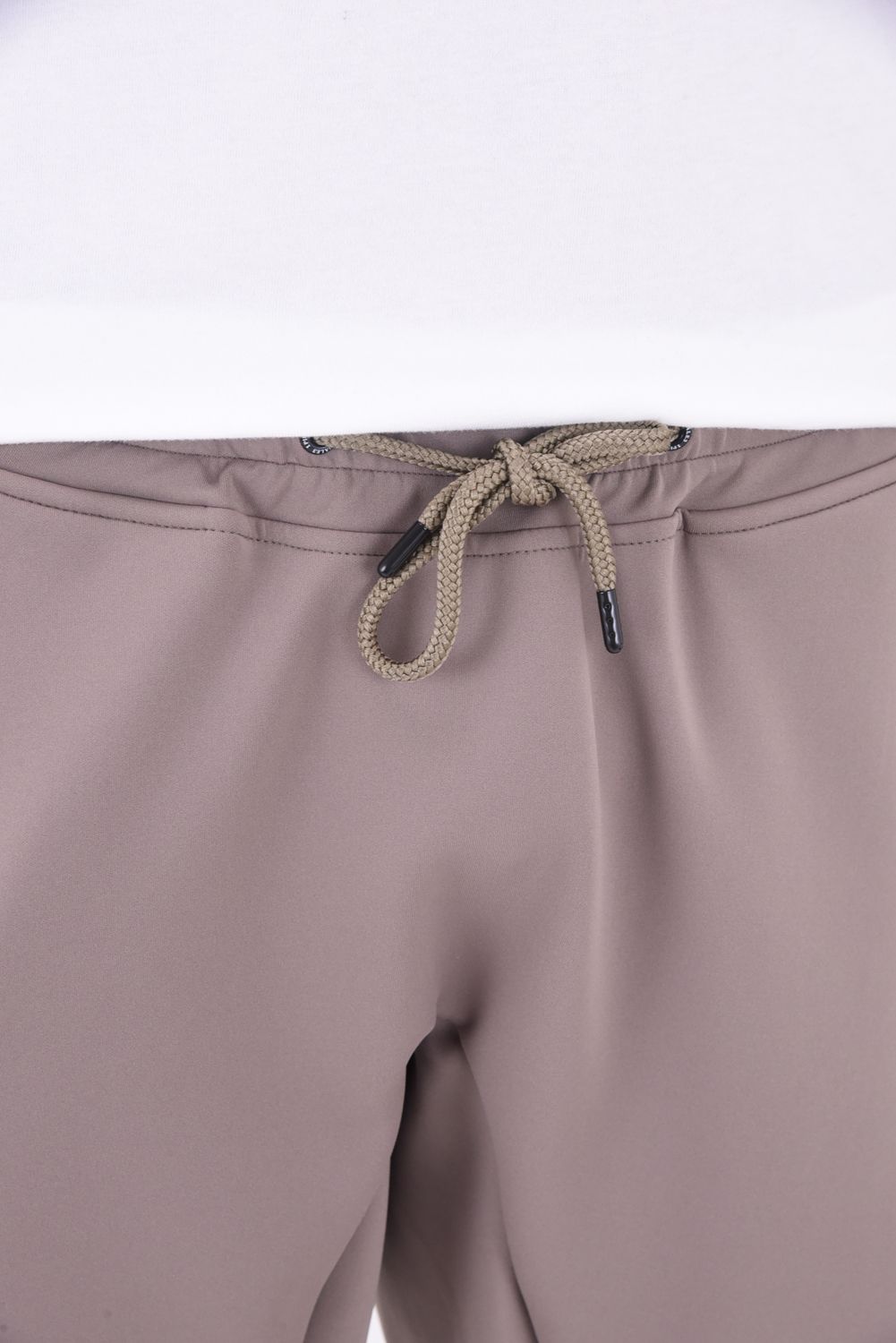 【期間限定ポイント30倍】 113SPORT PREMIUM WIDE SHORTS / ロゴ ワイド ショートパンツ グレーベージュ