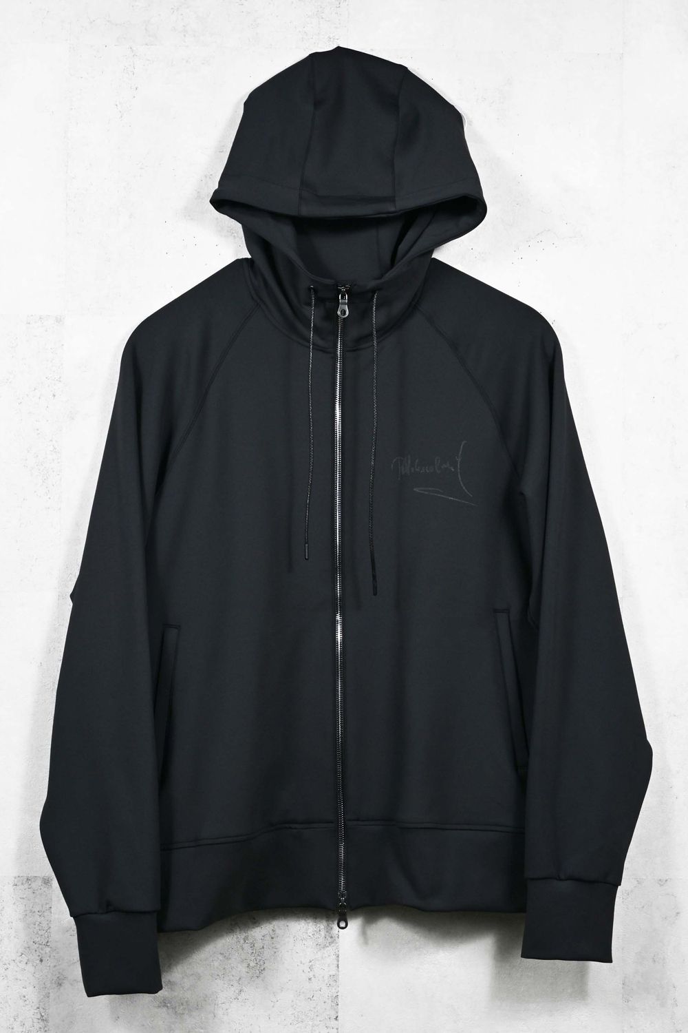 SIGN ZIP HOODIE / サインプリント ジップアップパーカー (ブラック) (2月上旬入荷予定) ※オーダー締切12/13(土)17:00