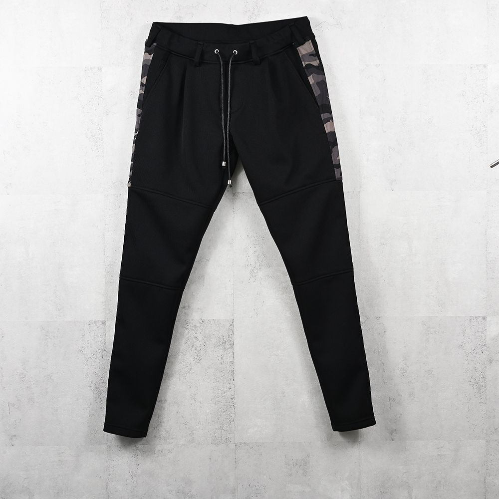 JT PT / ワンタック ラインパンツ (ブラック) (8月上旬入荷予定) ※オーダー締切:5月23日(土)17時