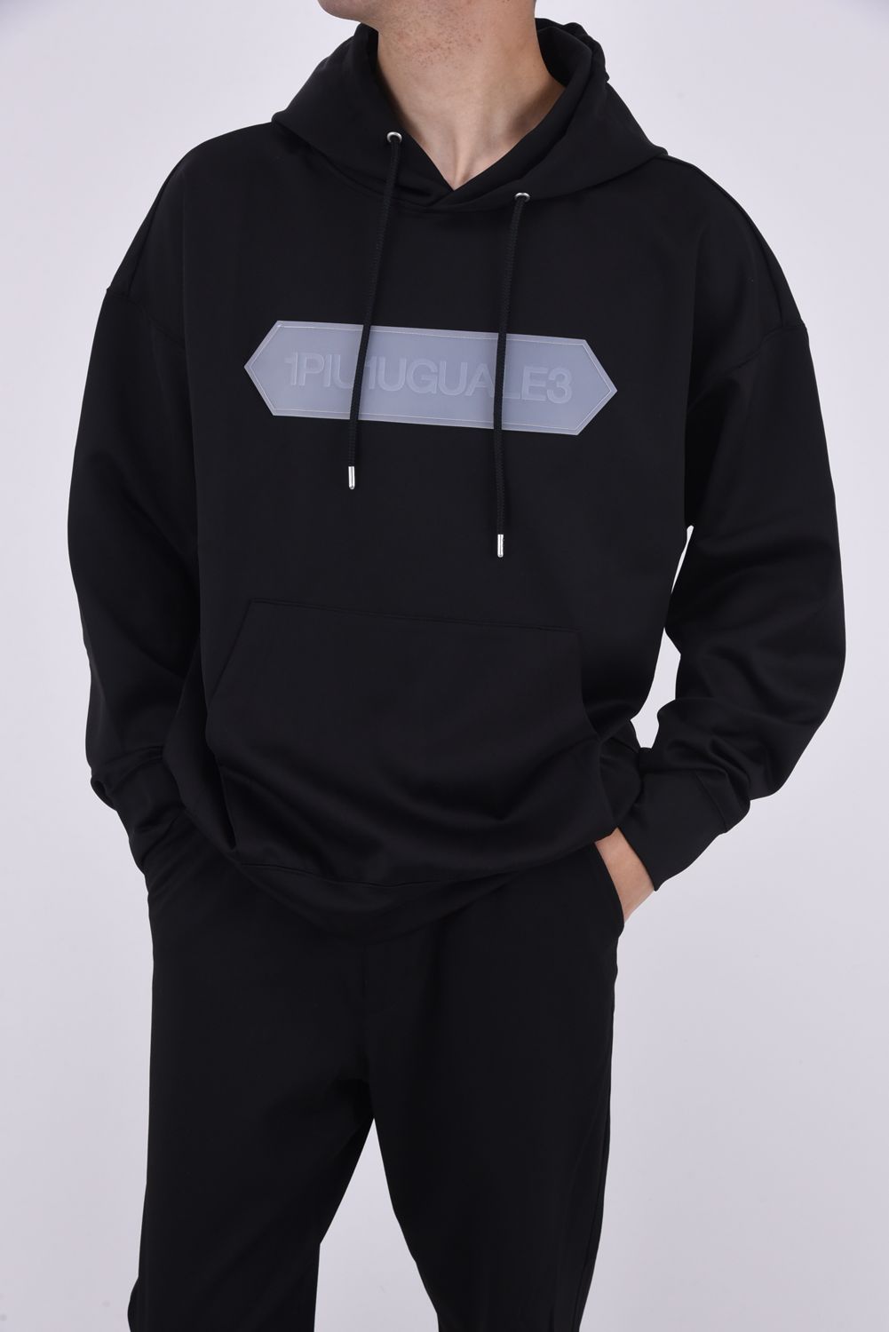 113 HEXAGON PARKA / 113 ヘキサゴンロゴ プルオーバーパーカー  ブラック