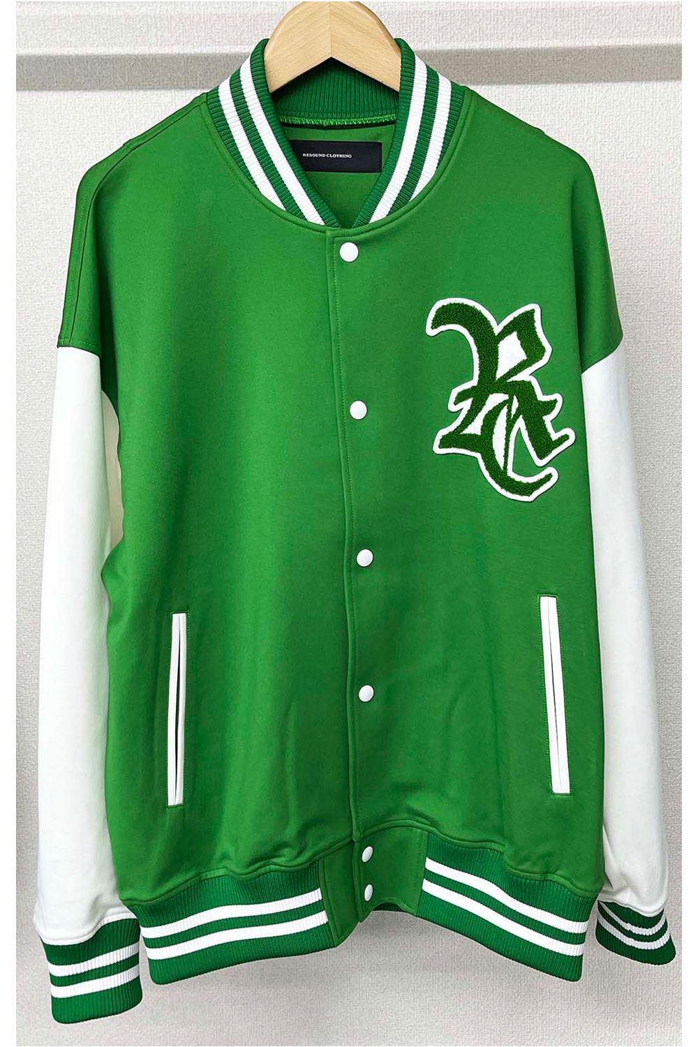 RESOUND CLOTHING - RC JERSEY OVER VARSITY JACKET / ブランドロゴ