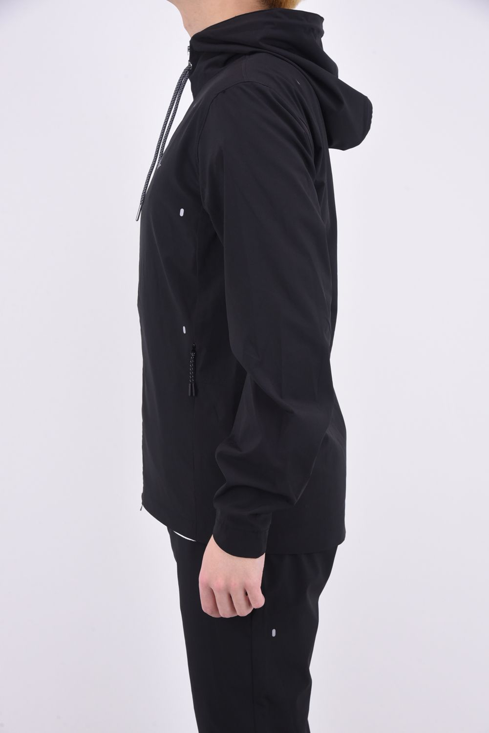 RUNNING LOGO HOODIE / ランニング ロゴ フーディー ブラック