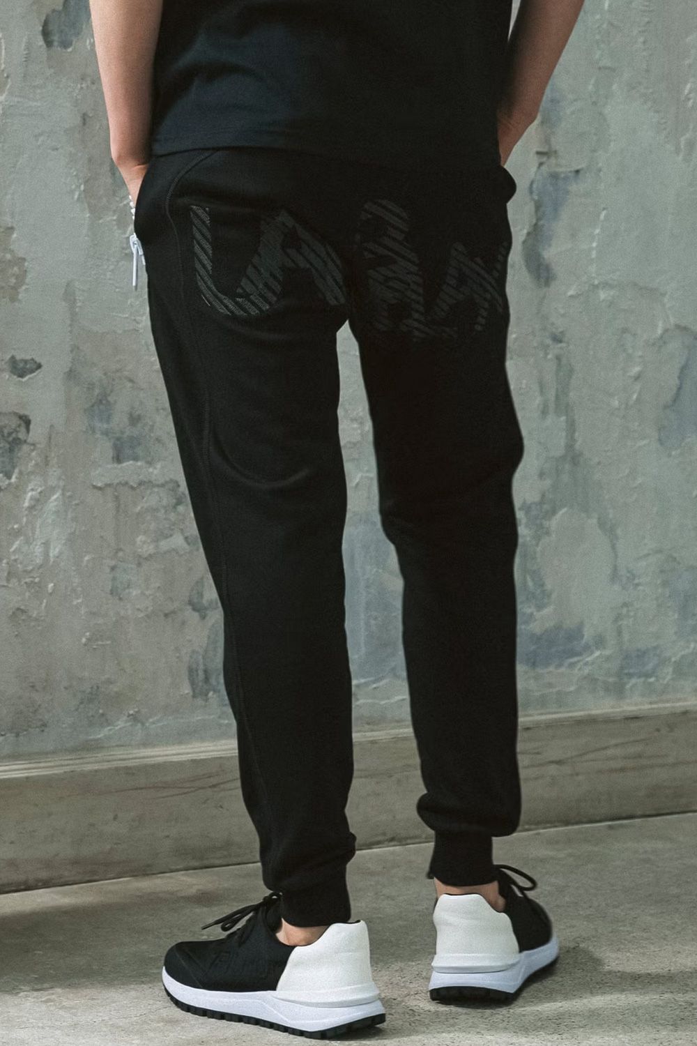 【26AW】 TC FRENCH TERRY SHADOW LOGO LONG PANTS / フレンチテリー シャドーロゴ ロングパンツ (ブラック)