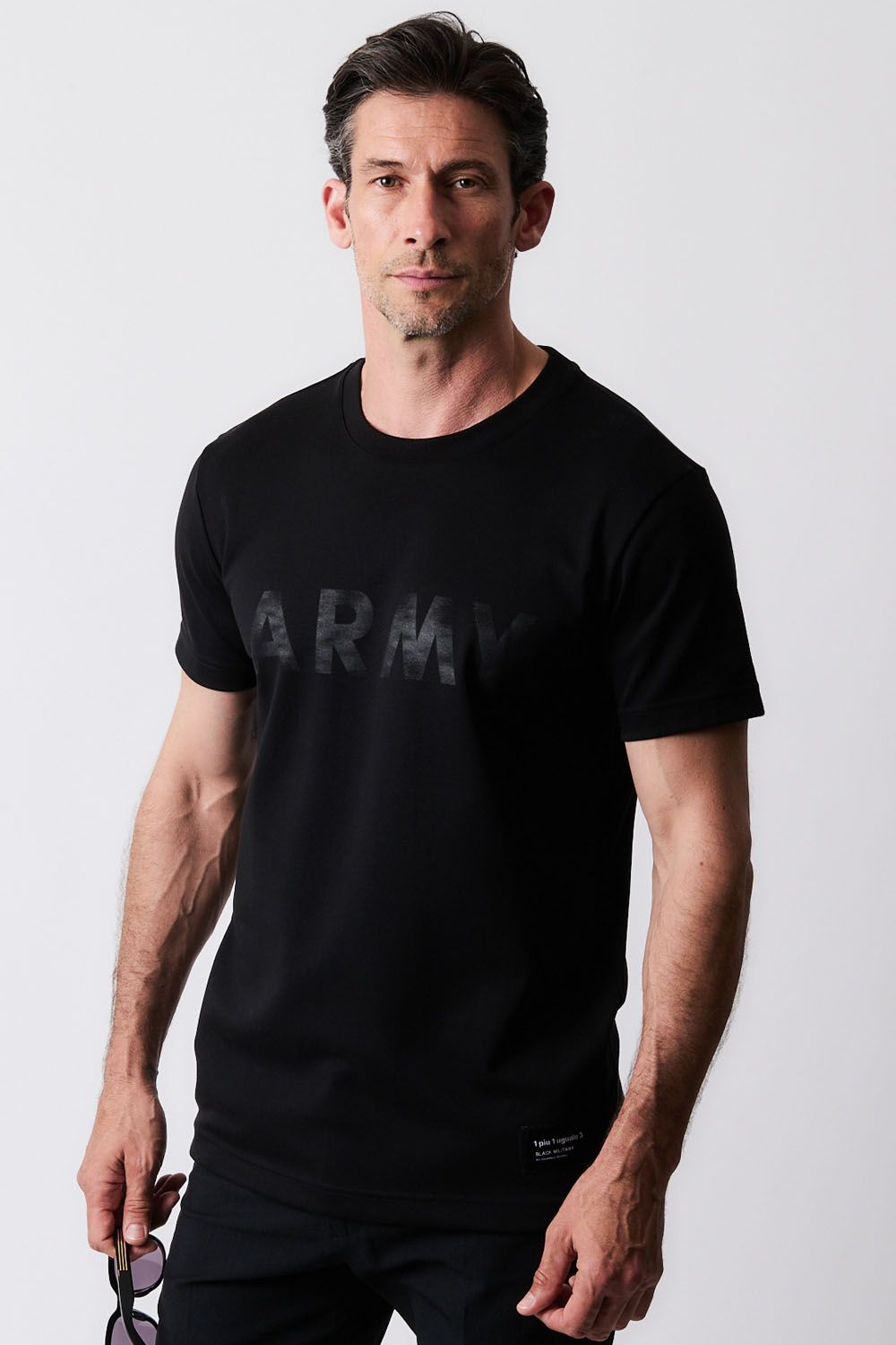 【BLACK MILITARY Vol.19】 VINTAGE LOGO ARMY T-sh BLACK / BLACK (8月頃入荷予定) ※オーダー締切 6/28(水)11:59迄