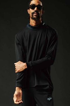 【113SPORT VOL.12 / 24AW】 113SPORT × THESAINT COMFORTABLE HYBLID MOCK / 113ロゴ  モックネック ブラック×ブルー