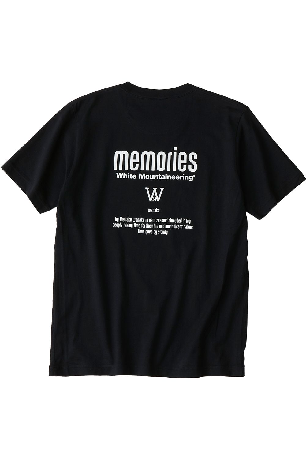 "WANAKA" PHOTO T-SHIRT / フォトプリント レギュラーシルエット クルーネック 半袖 Tシャツ ブラック