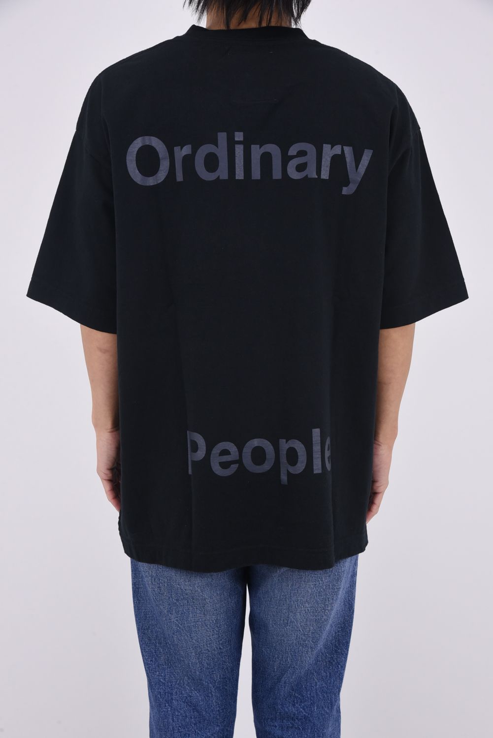 LEON PRINTED T-shirt / キャラクタープリント 刺繍ワッペン Tシャツ (ブラック)