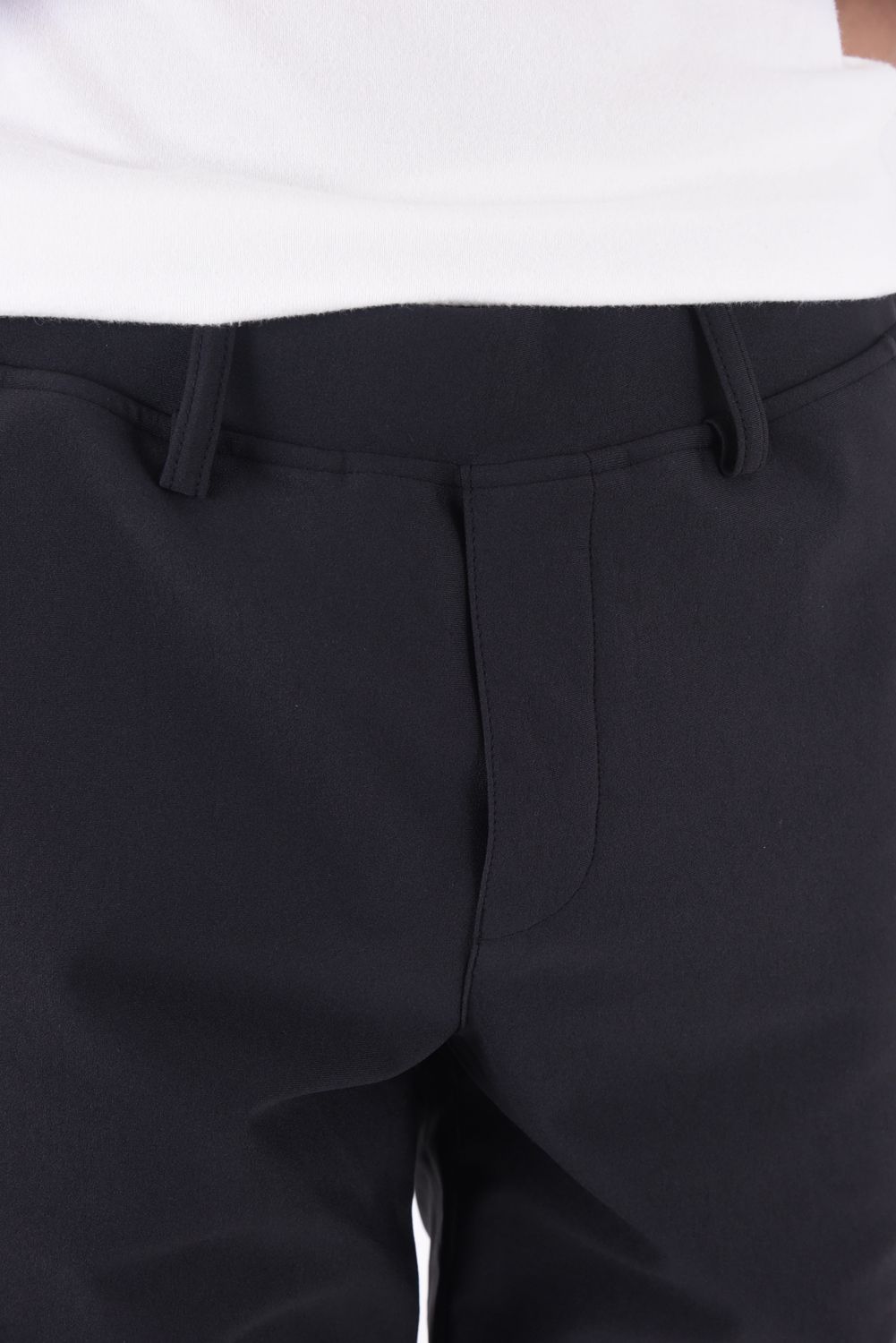 SL EASY PANTS / スラックス型イージーパンツ チャコール