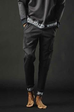 R[10] 113 DAIAGONAL ZIP RIBPT CLASSIC BLACK / ダイアゴナル ジップ リブパンツ ブラック