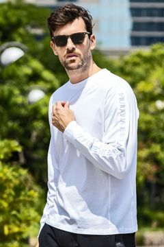 TAPE LOGO LONG T-SHIRT / テープロゴ ロングスリーブ (ホワイト)