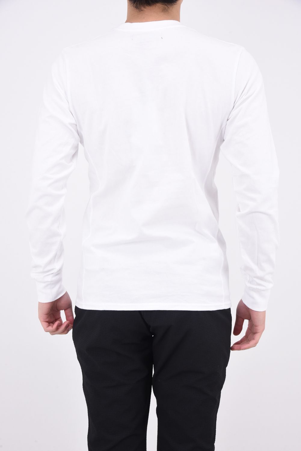 TOOTHBRUSH EMBROIDERY LONG T-SHIRTS / 3D レインボーロゴ ロング Tシャツ ホワイト