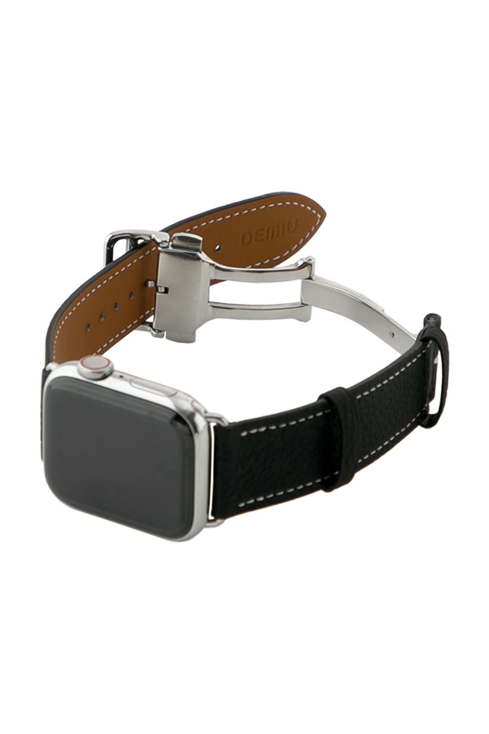 Apple Watch Leather Band / Apple Watchレザーバンド ブラック / シルバー