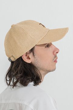 STRAW MESH LOW CAP / ストローメッシュ ローキャップ ベージュ