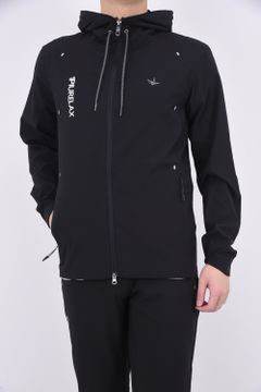 RUNNING LOGO HOODIE / ランニング ロゴ フーディー ブラック