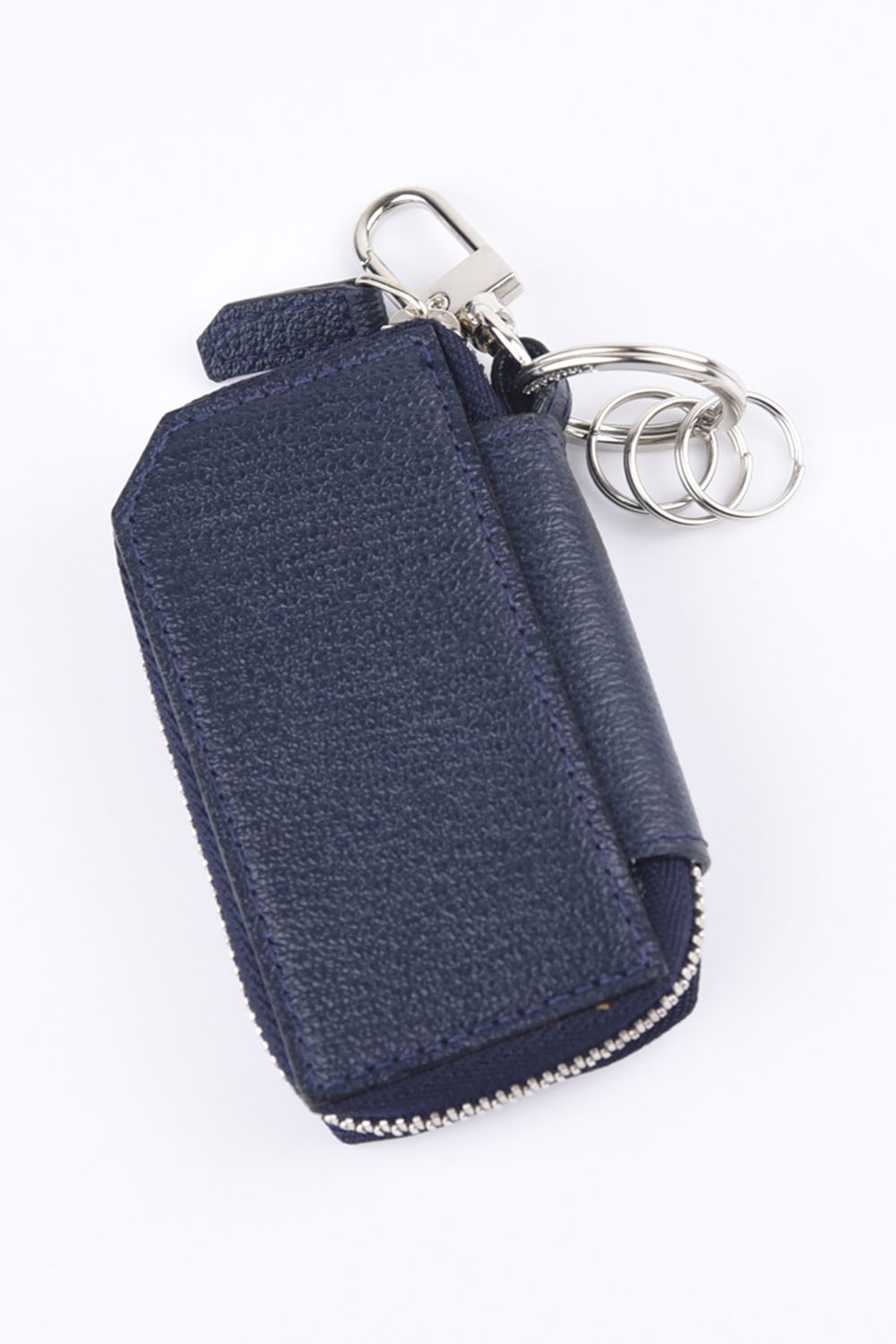【残り1点】 SMART KEY CASE / LA111GT ゴートレザー スマートキーケース ネイビー/ホワイト