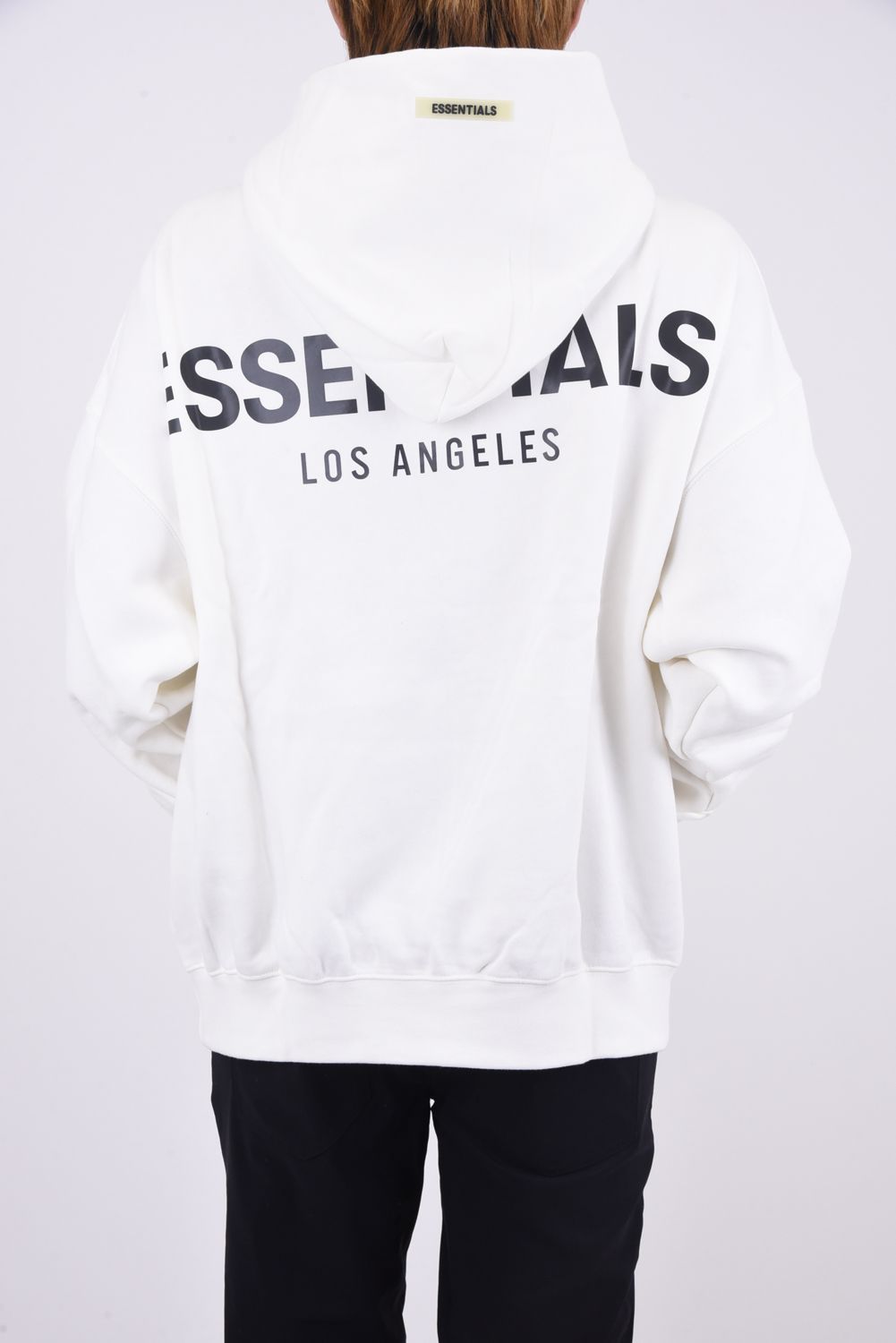 FOG ESSENTIALS graphic hoodie white