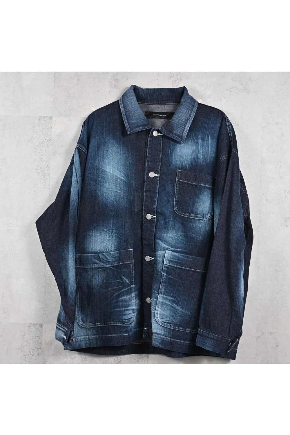 RC COVER ALL / ライトデニム カバーオールジャケット (ダークインディゴ) (2月中旬入荷予定)