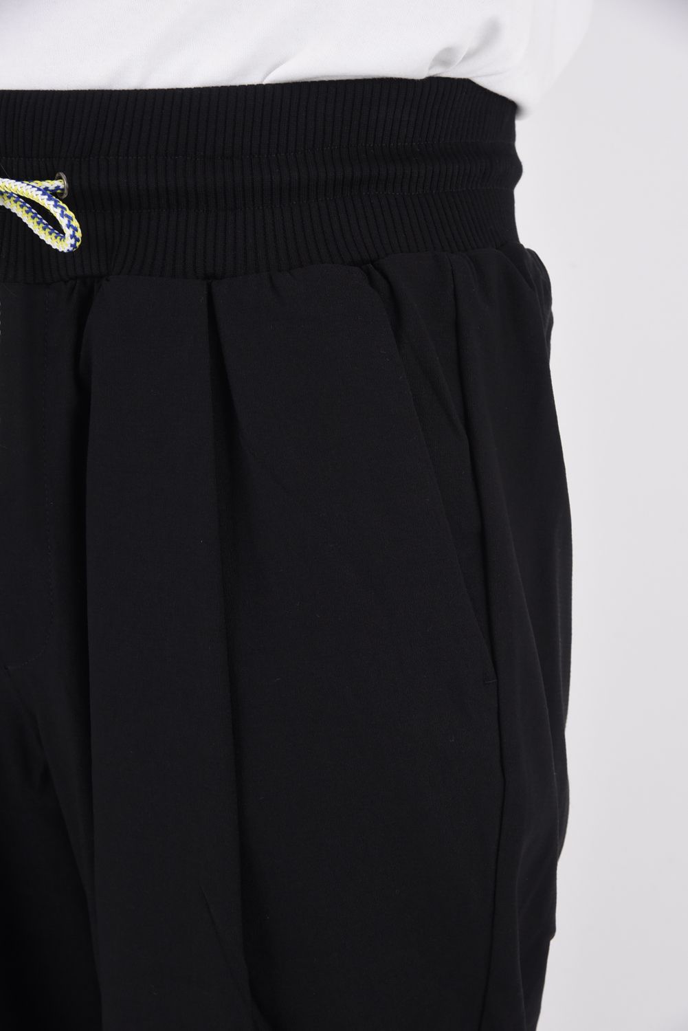 WIDE RIB PANTS / ワイド リブ パンツ ブラック