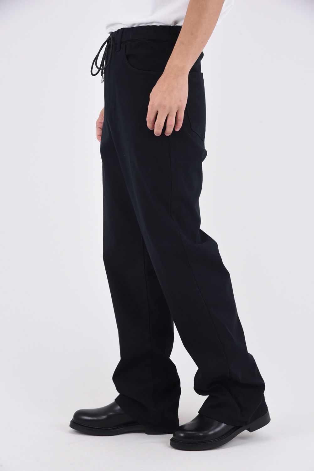 KING DENIM JERSEY / 新定番 バギーシルエット デニムジャージーンズ (ブラック)