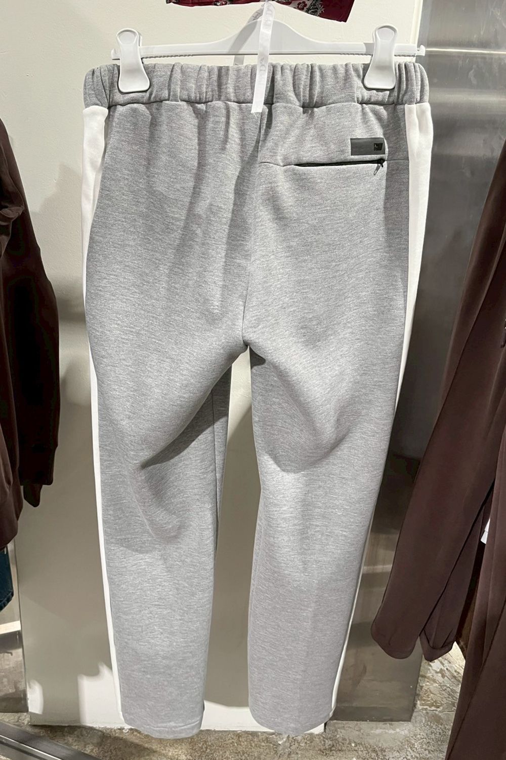 【26AW】 DREW PANT / ツートーン サイドライン スウェットパンツ (グレー/ホワイト) (9月入荷予定)