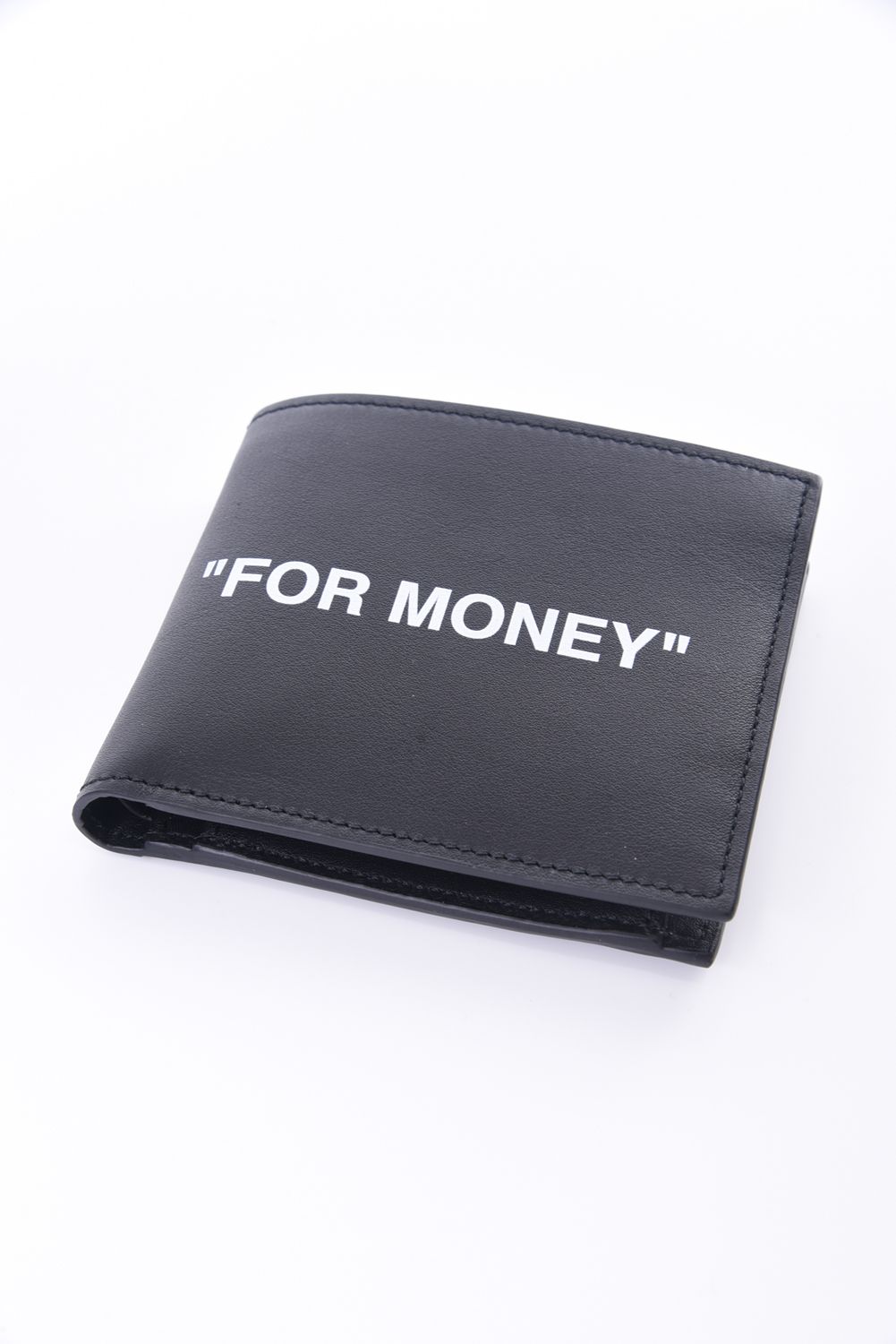 OFF-WHITE - FOR MONEY LEATHER WALLET / ロゴプリント レザー 二