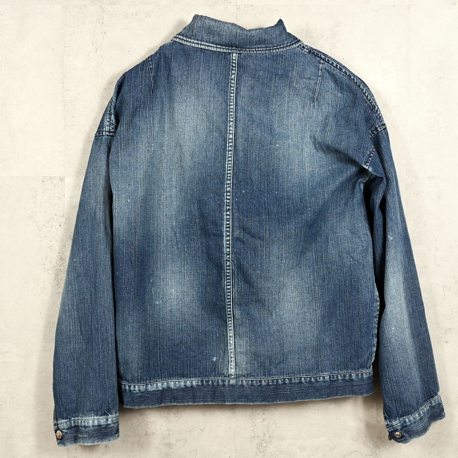 LDENIM AG flight jk / ダンガリー素材 デニムシャツジャケット (ダークインディゴ) (8月中旬入荷予定) ※オーダー締切:5月23日(土)17時