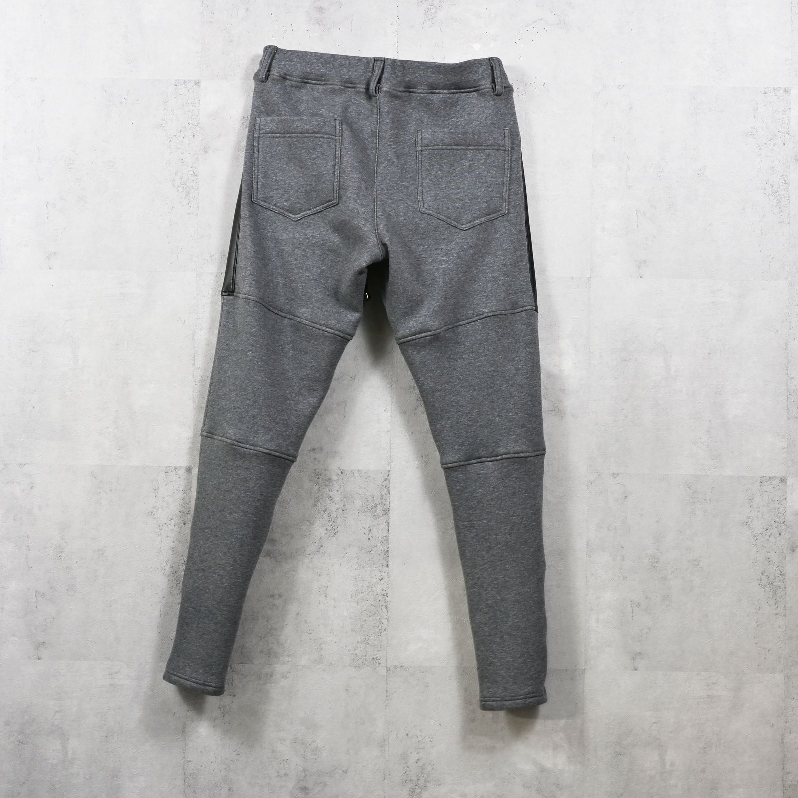 VELOURS FLEECE JT PT / 裏起毛 ベロアフリース ワンタックラインパンツ (チャコール) (11月中旬入荷予定) ※オーダー締切:9月7日(月)17時