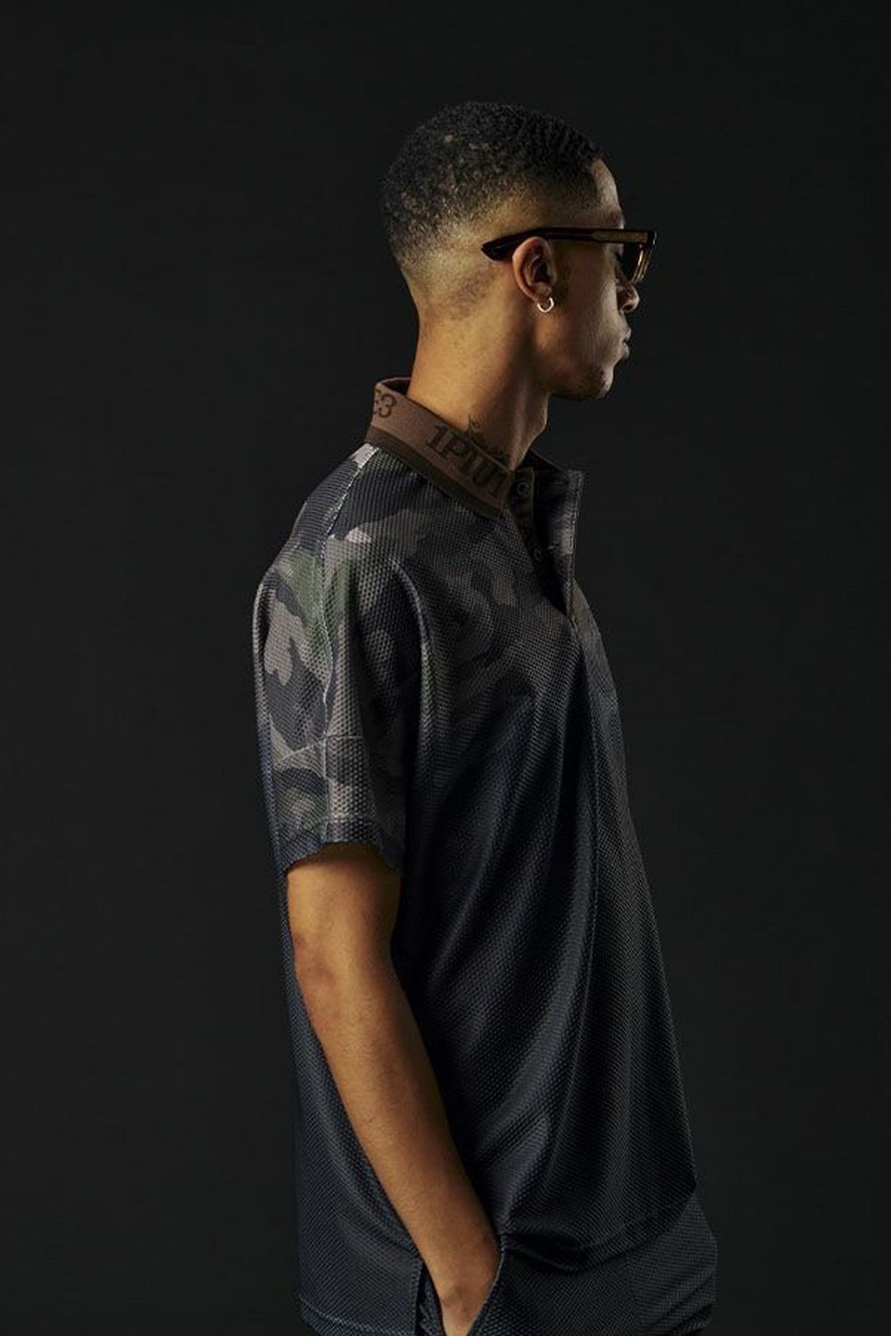 【期間限定ポイント30倍】【113SPORT VOL.13 / 25SS】 113SPORT HYBRID CAMO POLO / 113スポーツ ハイブリッド カモ ポロ ダークブラウン