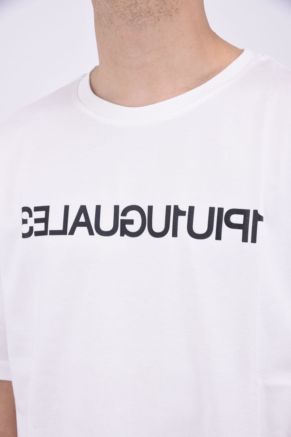 113 MIRROR BIG T / 113ミラーロゴ クルーネック 半袖 Tシャツ ホワイト