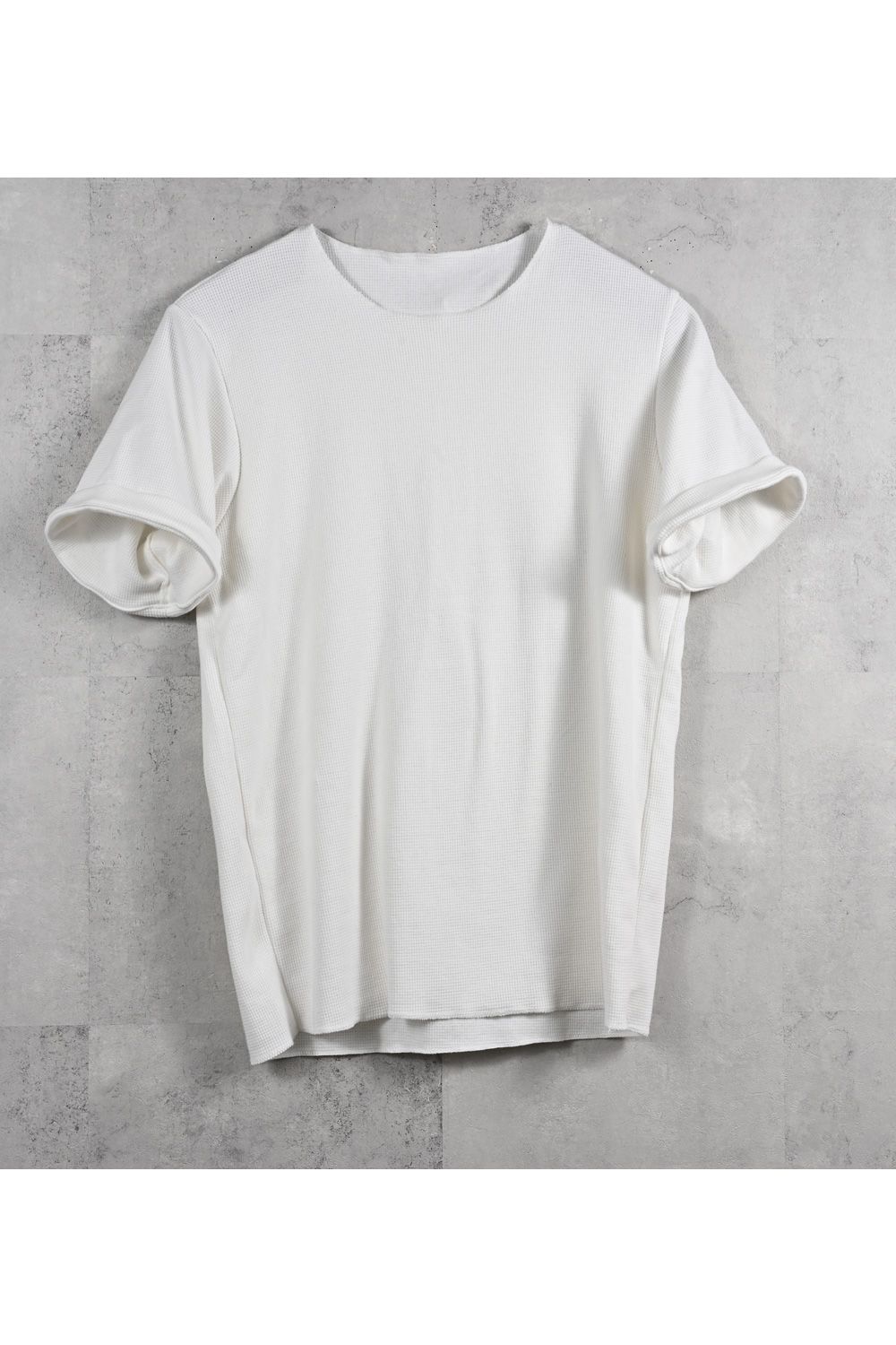 CUT OFF THERMAL TEE / カットオフ サーマル Tシャツ (ホワイト) (3月中旬入荷予定)