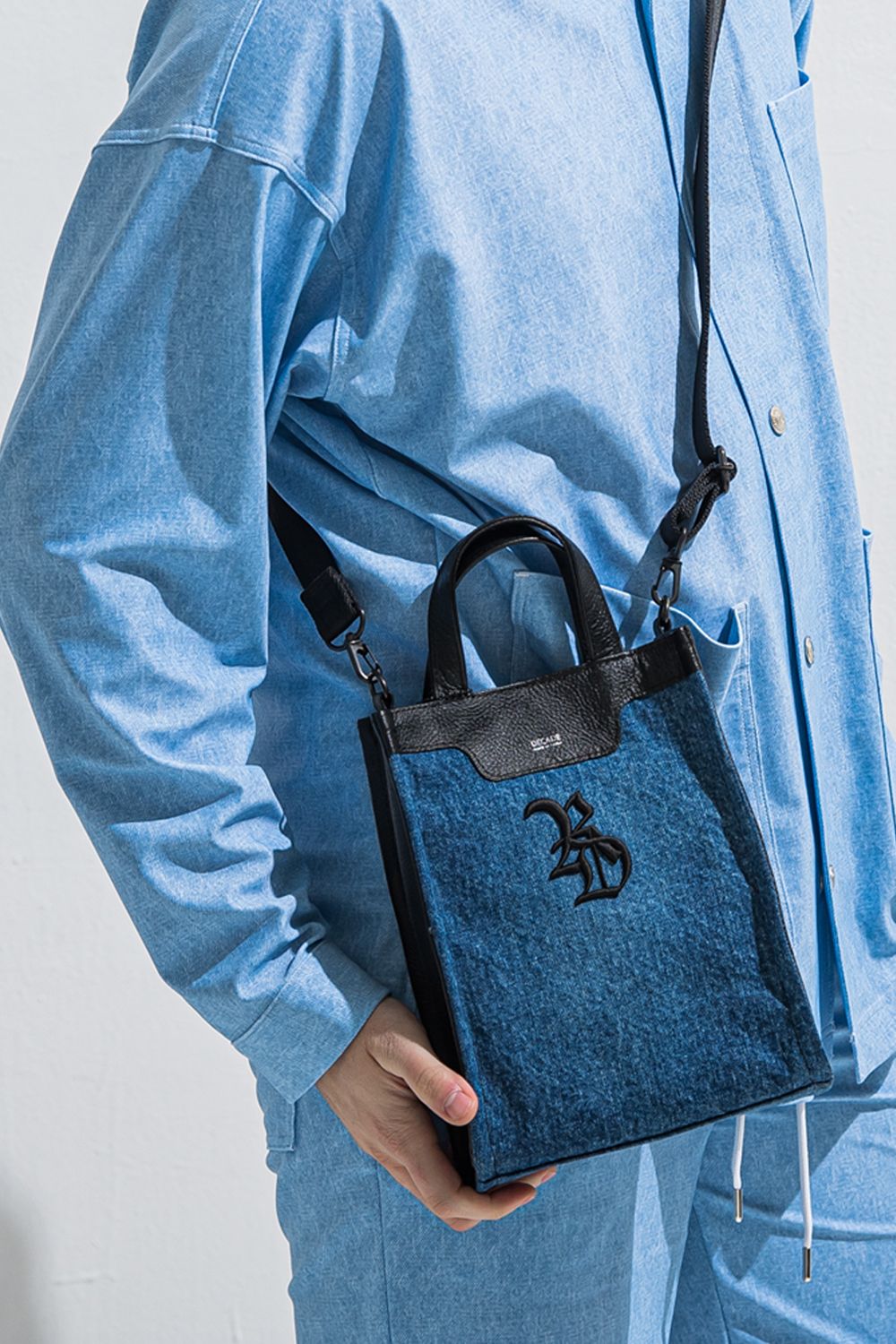 【decadeコラボ】 DENIM MINI TOTE BAG / デニム ミニトートバッグ (デニム） (5月中旬頃入荷予定) ※オーダー締切2月15日(日)18時