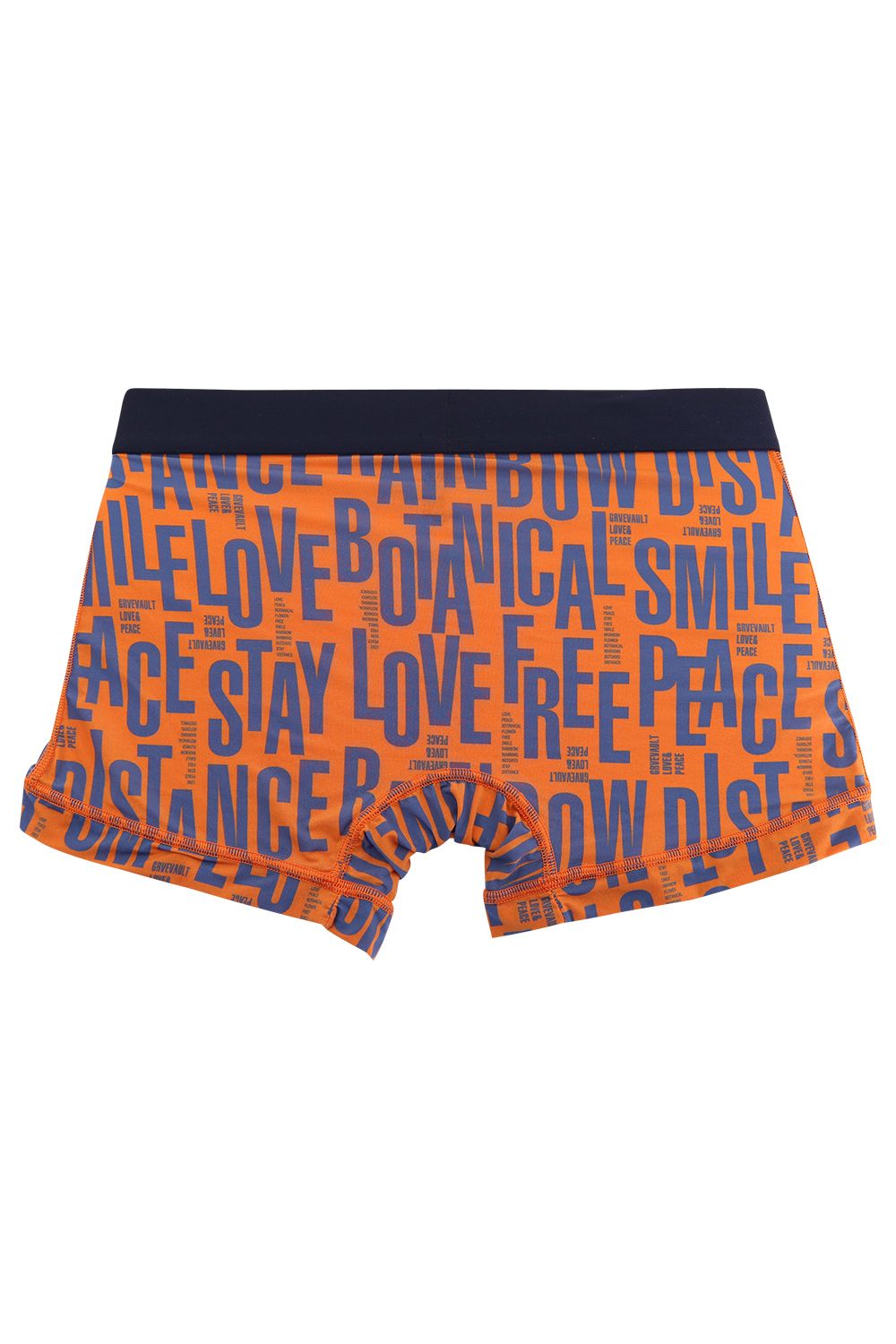 Typography Short Boxer - マンゴーオレンジ