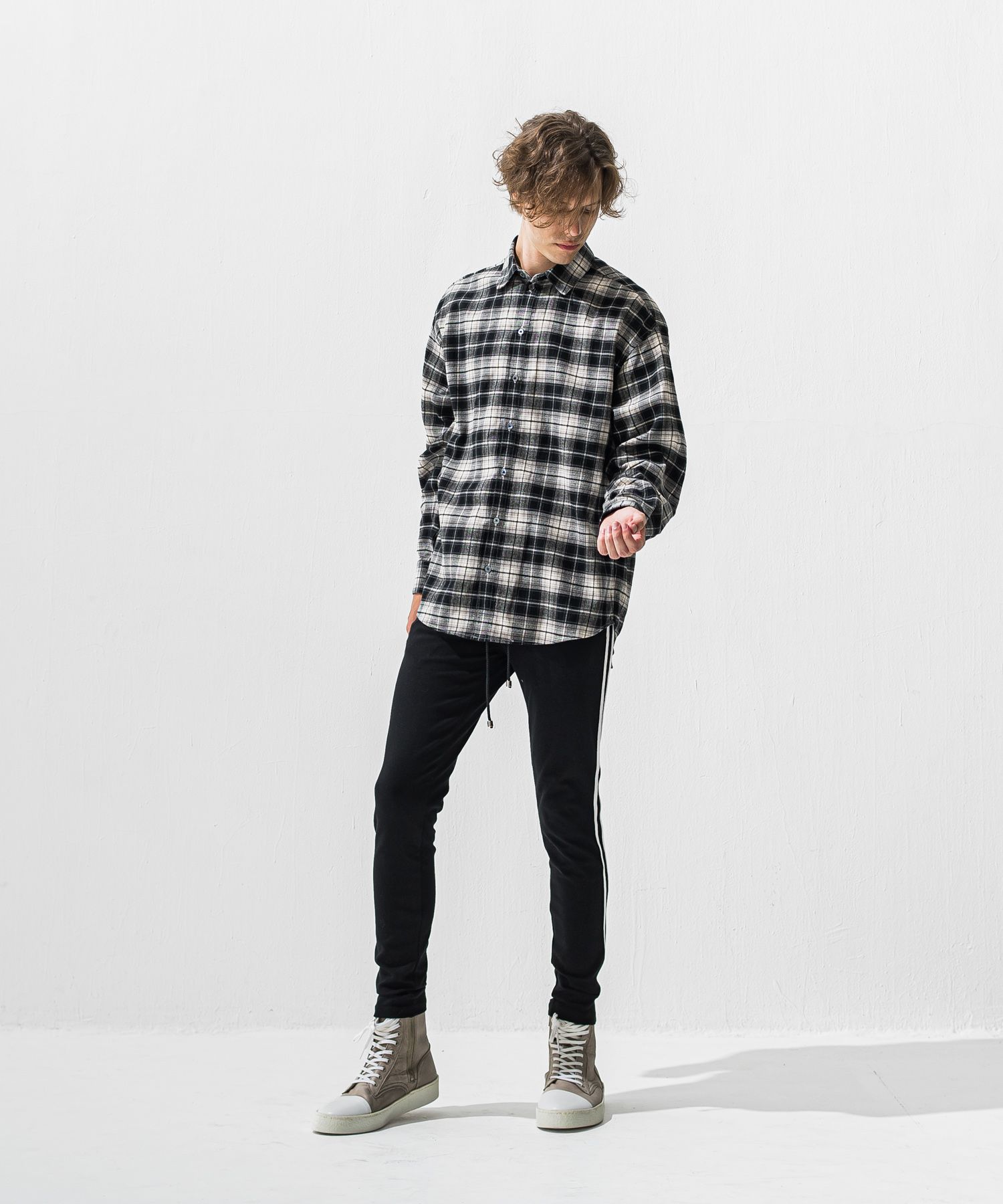 BLIND LINE PT / スーパータイト ラインパンツ (ブラック) (1月上旬入荷予定) ※オーダー締切:9月7日(月)17時