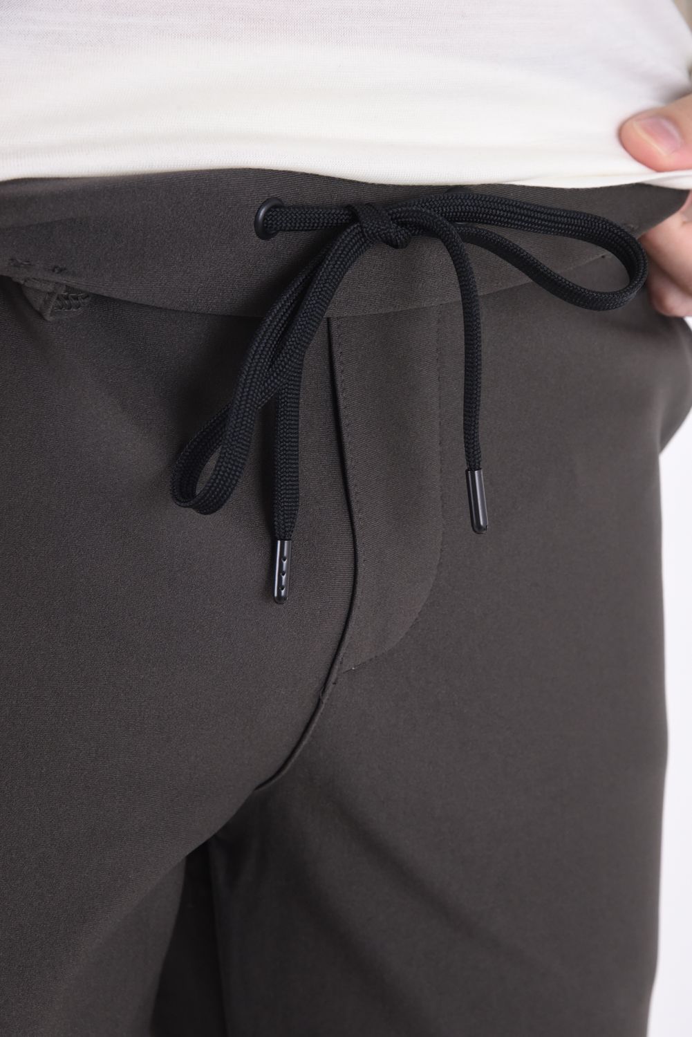 SL EASY PANTS / スラックス型 テーパード イージーパンツ カーキ