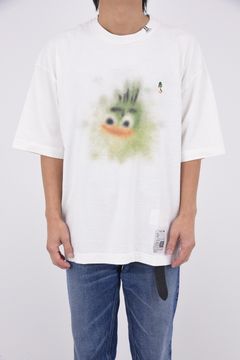 LEON PRINTED T-shirt / キャラクタープリント 刺繍ワッペン Tシャツ (ホワイト)