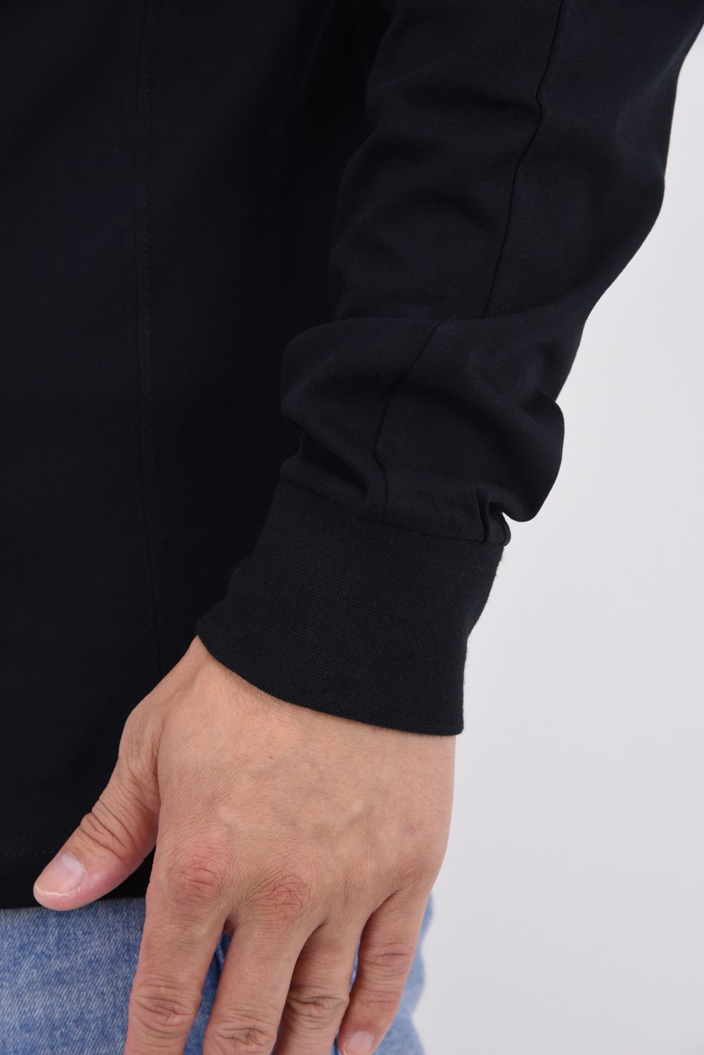 BACK LOGO HALF CIRCLE LONG SLEEVE / バックロゴ ハーフサークル ロングスリーブ ブラック
