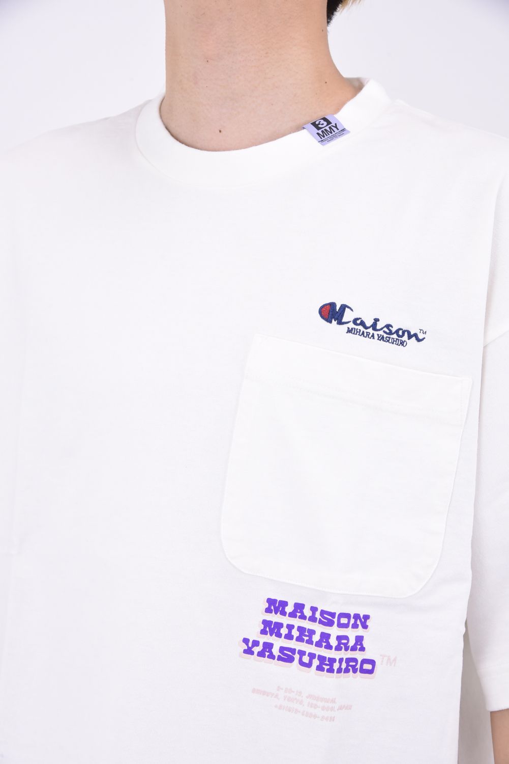 Maison MIHARA YASUHIRO - PRINTED TEE 1 / プリントロゴ クルー