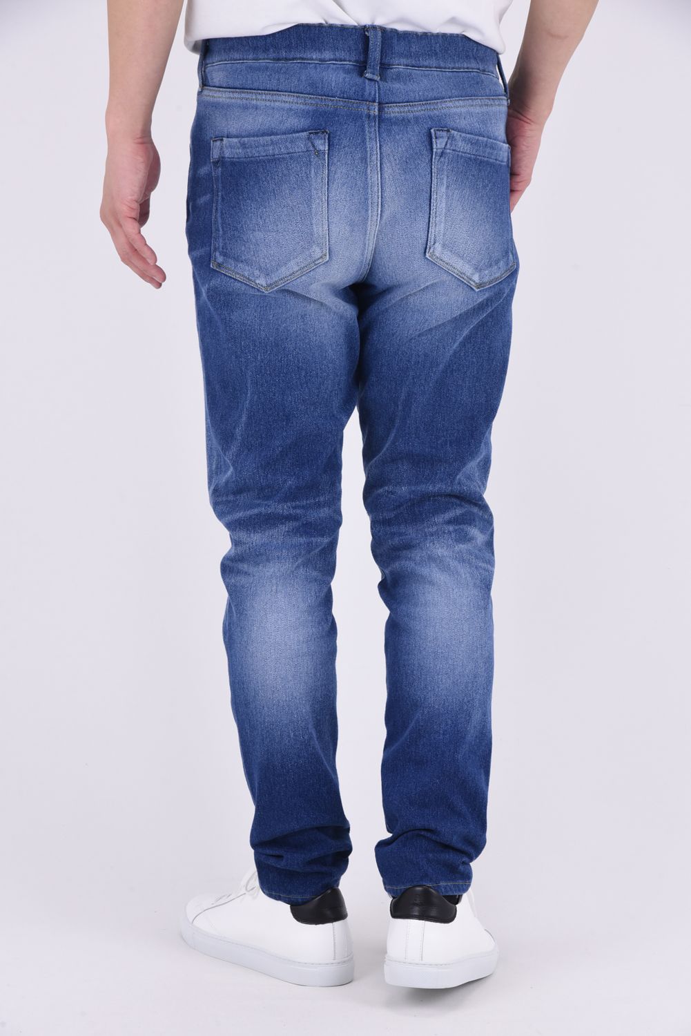 MICK DENIM JERSEY / 定番 デニム ジャージーンズ インディゴユーズド