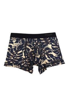 monstera leaf Short Boxer - リーフネイビー
