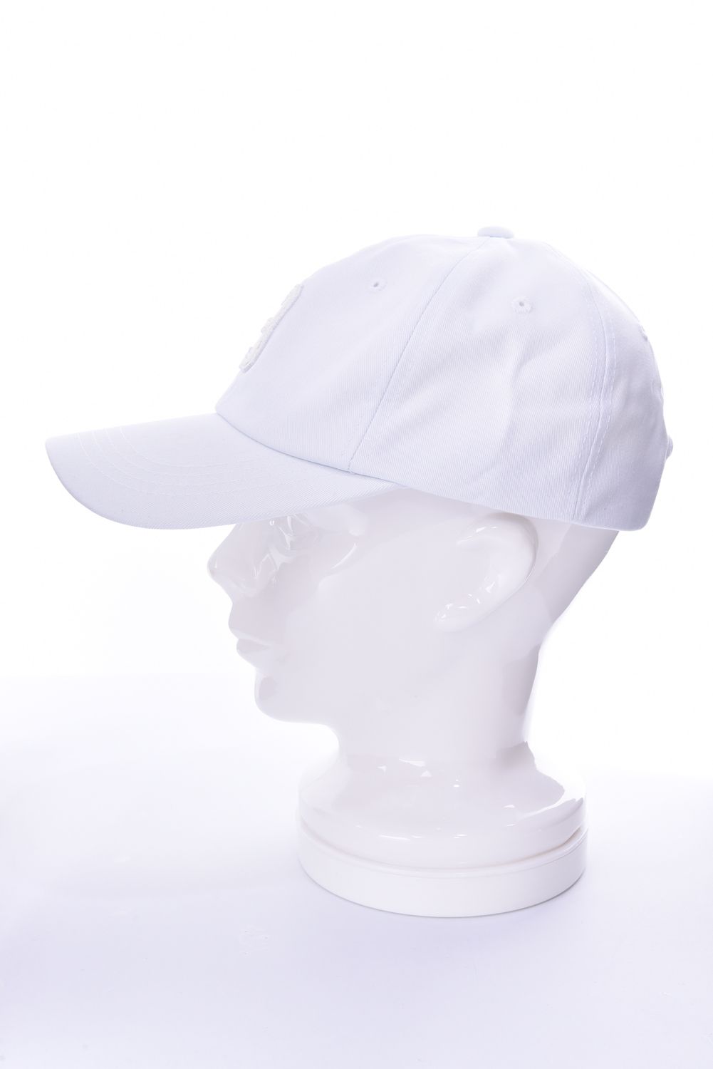 3 LOGO CAP / 3ロゴ アップリケ キャップ ホワイト