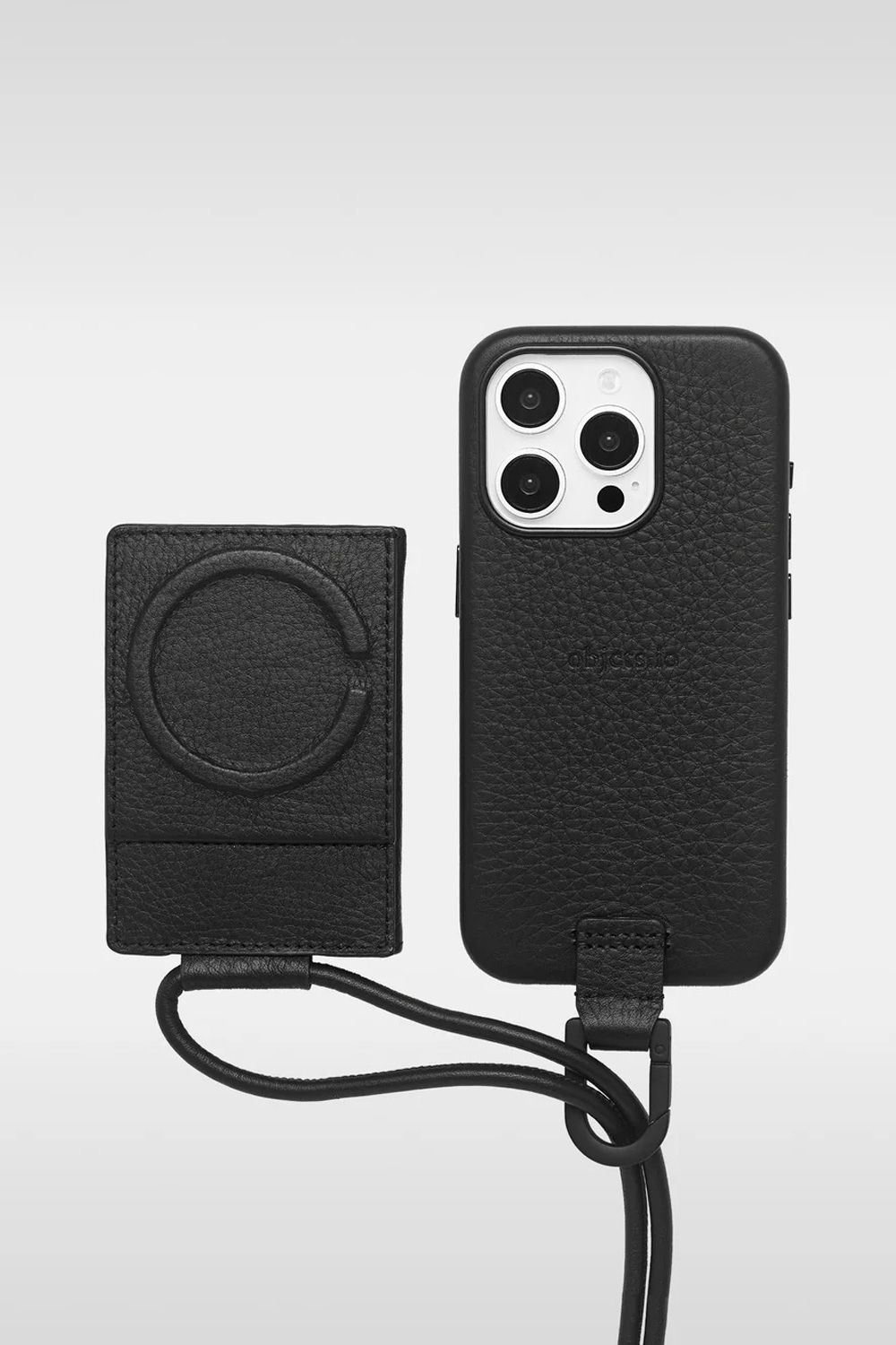 STRAPPED-ACCESSORY-MICROBAG / ストラップ付き MagSafe対応 ショルダーマイクロバッグ (ブラック)
