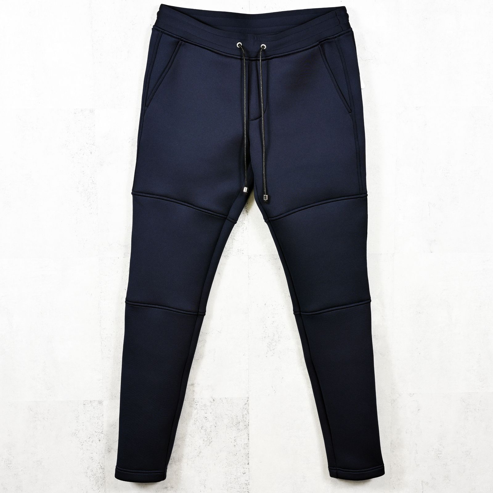 SLASH PT / ダンボールニット スキニーイージーパンツ ネイビー (9月中旬入荷予定)