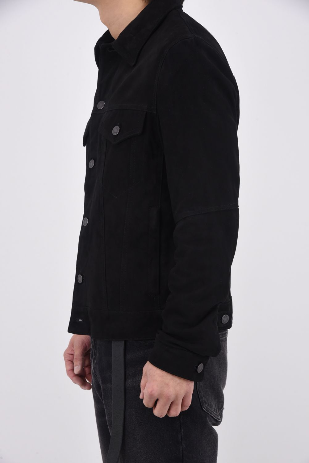 JACK (ジャック) / Gジャン型 ゴートスキン スエードジャケット  ブラック