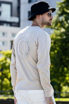 CIRCLE LONG T-SHIRT / サークルロゴ ロングスリーブ (ベージュ)