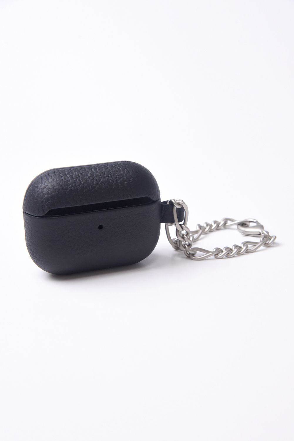 LEATHER AirPods Pro CASE WITH CHAIN / チェーン付レザーAirPods Proケース (ブラック)