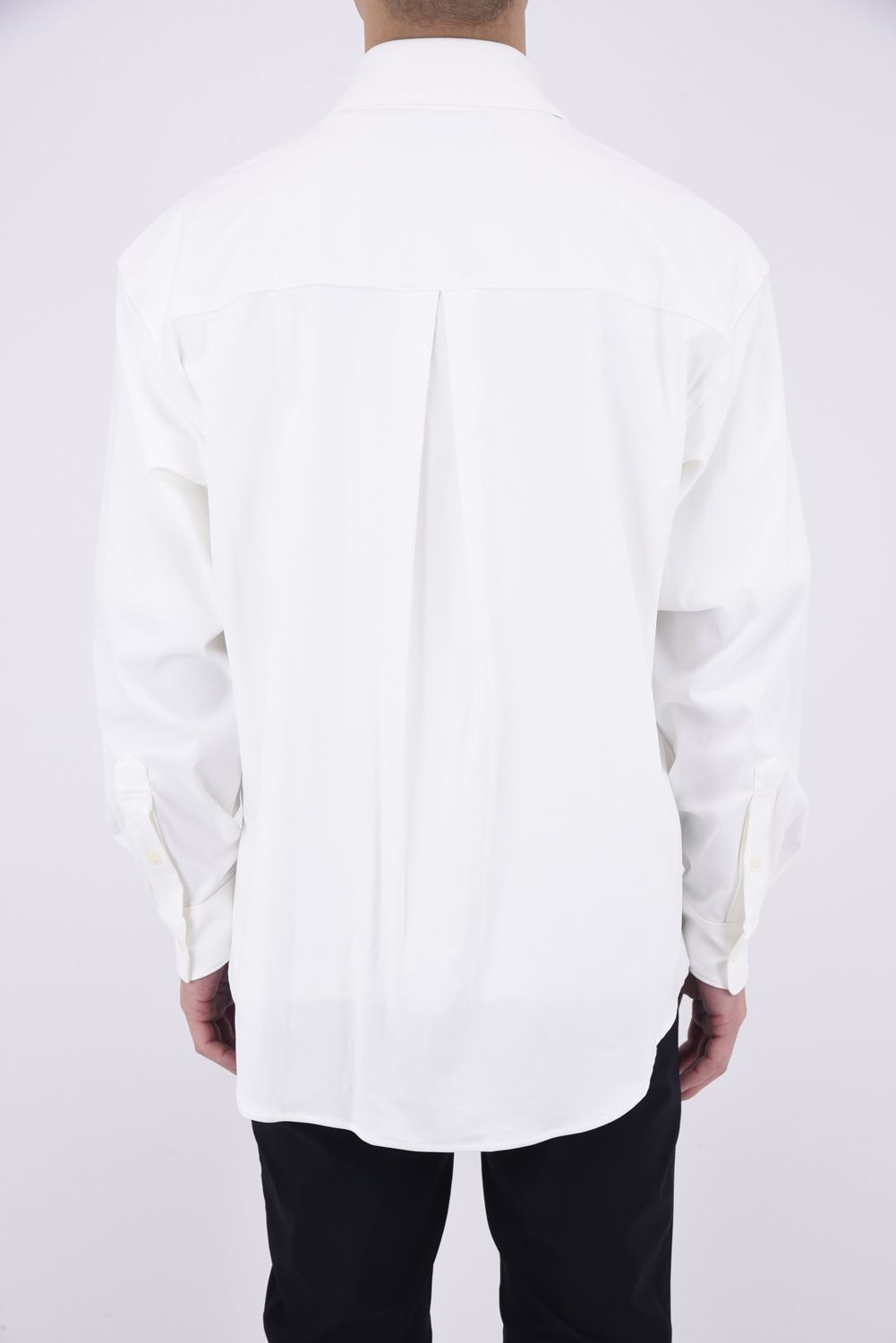 NYLON JACK SHIRTS / 【定番】 Aラインシルエット ナイロンシャツ ホワイト