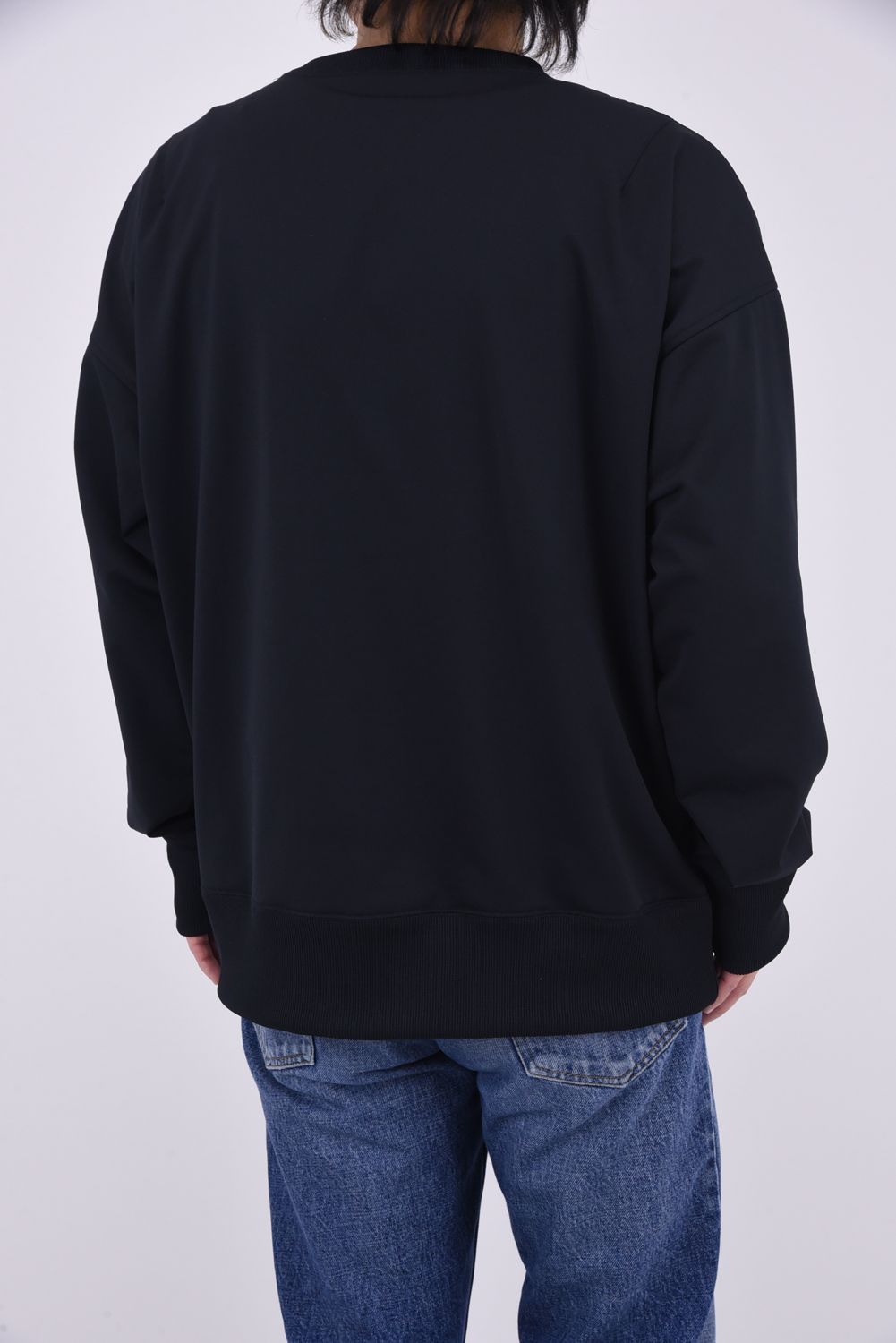 EX SWEAT PHOTO DROP TRAINER / 高機能裏毛 ヴィンテージ フォト ルーズトレーナー ブラック
